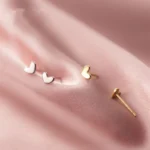 925 Mini Heart Studs — view 6