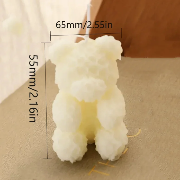 DIY Rose Bear Candle Gift — view 2