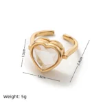 Openable Heart Box Ring — view 14