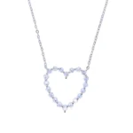 5A CZ Hollow Heart Pendant — view 15