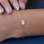 Solitaire Moissanite Bracelet — photo 5