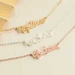 Birth Flower Name Necklace — photo 7