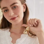 Floral Heart Locket Necklace — view 5