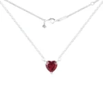 S925 Sterling Heart Choker — view 3