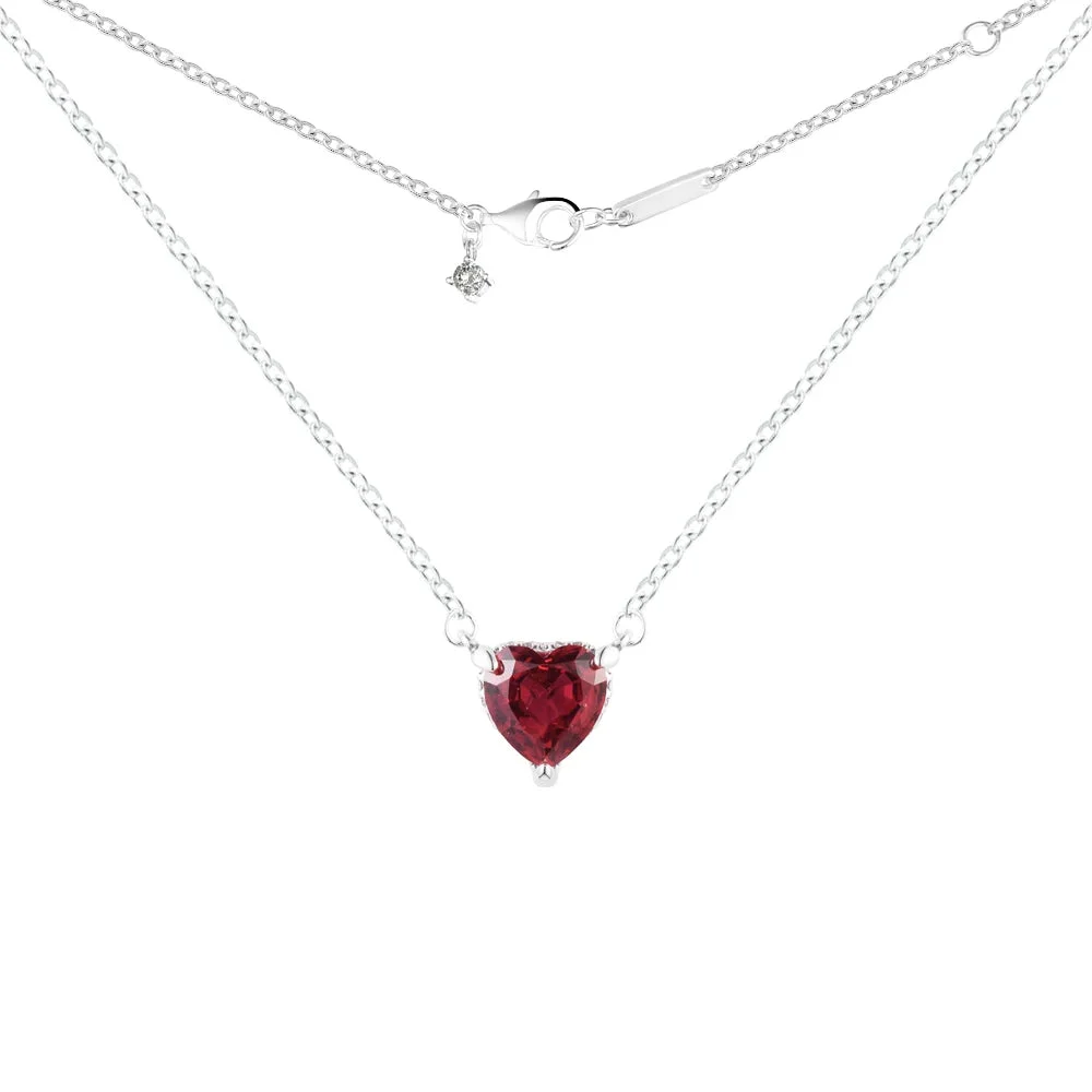 S925 Sterling Heart Choker — photo 3