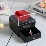 Eternal Rose Box with Heart Necklace — photo 3