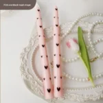 Printed Heart Taper Candles — photo 5