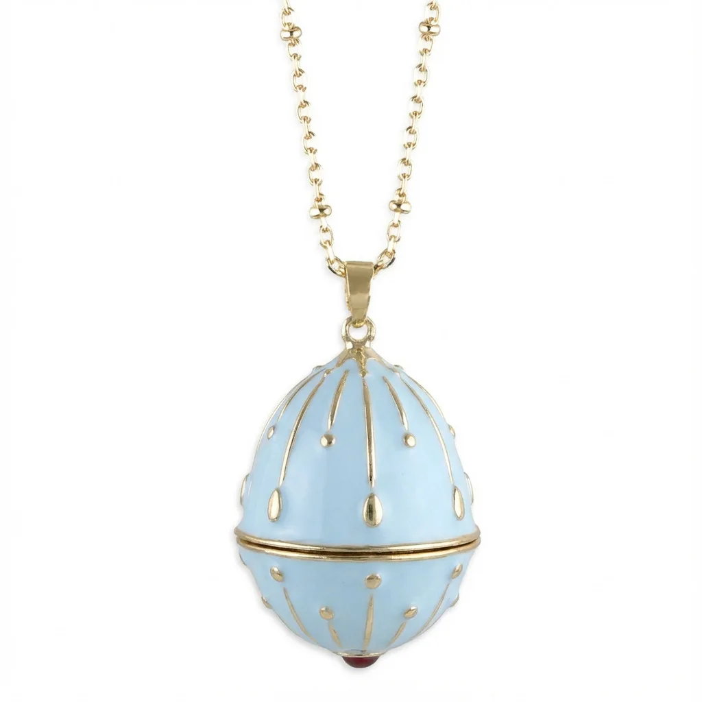Birth Flower Locket Necklace — photo 4