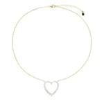5A CZ Hollow Heart Pendant — view 13