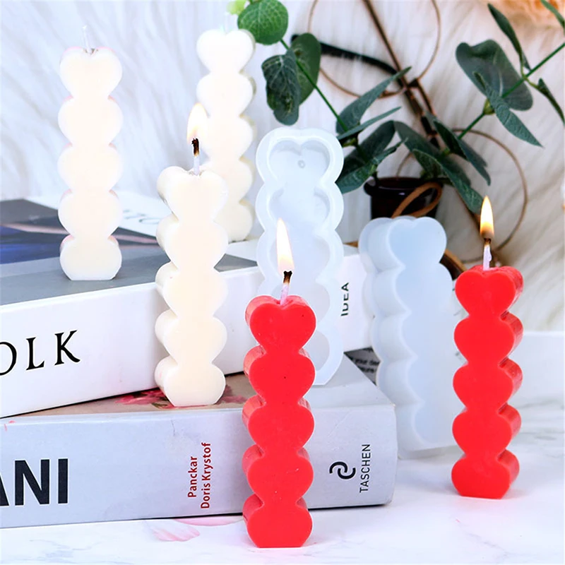 Heart Taper Candle Molds — photo 4