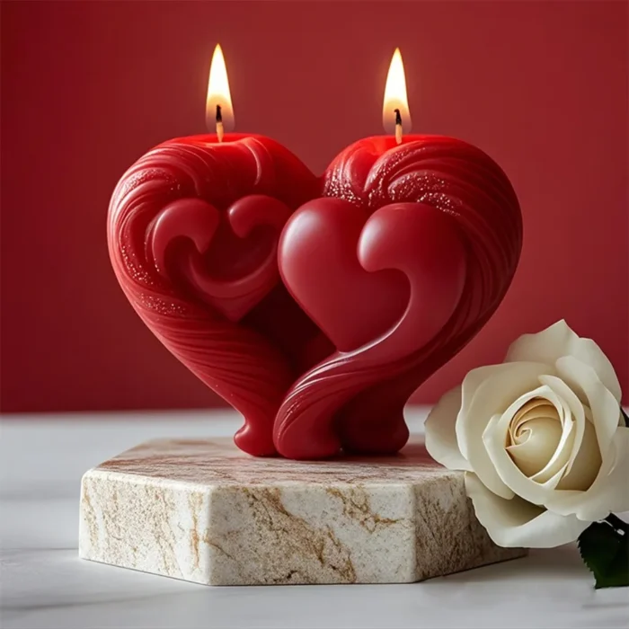 3D Heart Candle Mold Base — photo 2