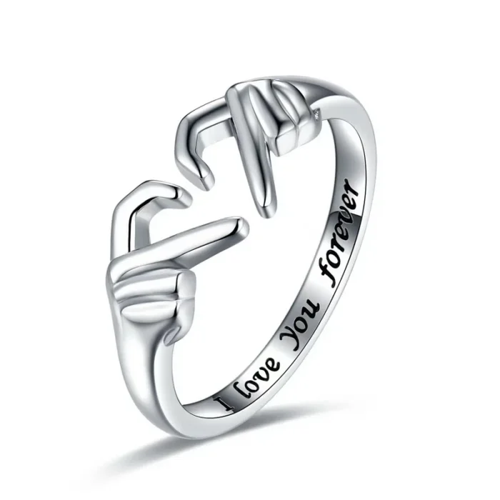 Heart Hands Ring