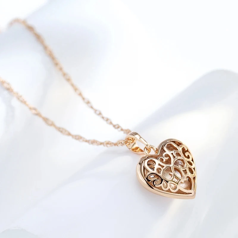 Rose Gold Heart Pendant — photo 7