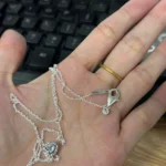 925 Multicolor Heart Necklace — view 6
