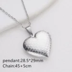 Floral Heart Locket Necklace — view 15