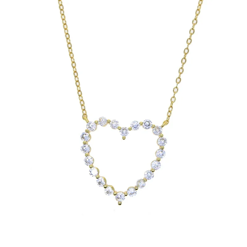 5A CZ Hollow Heart Pendant — photo 16
