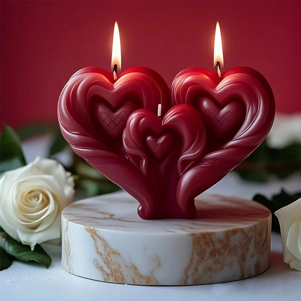 3D Heart Candle Mold Base — photo 4