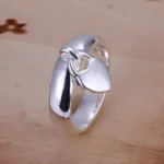 925 Sterling Heart Ring — view 2
