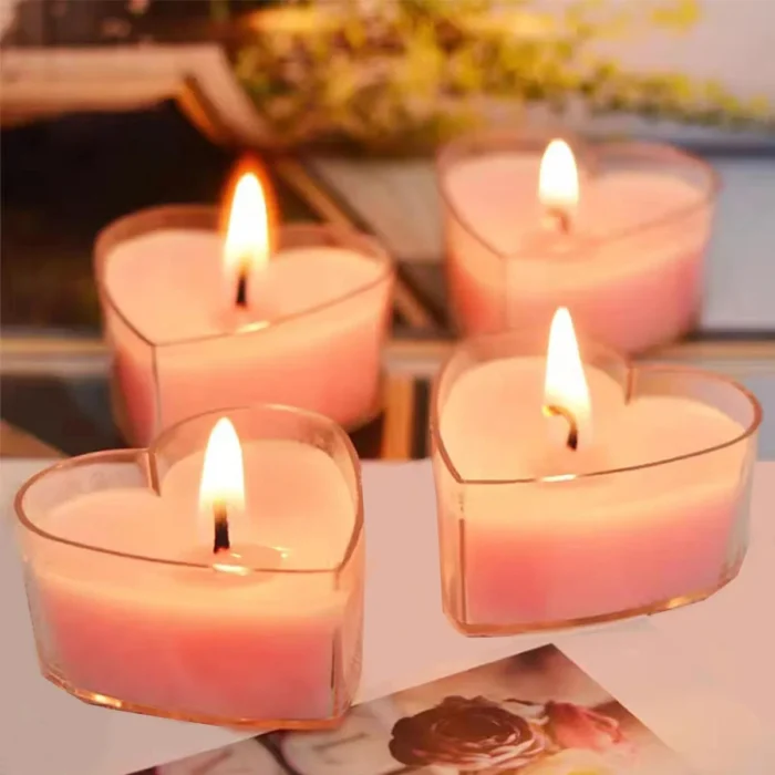 Heart Scented Candle Set