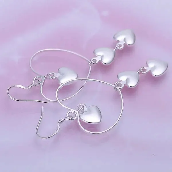 925 Heart Drop Earrings — photo 4
