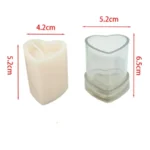Heart Column Candle Mold — view 14