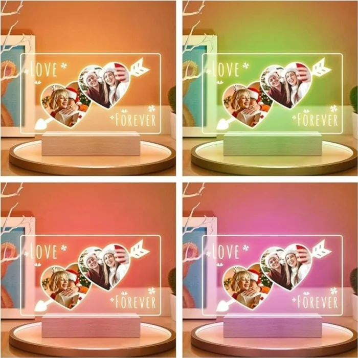Personalized Heart Frame Light — view 2
