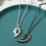I Love You Projection Couple Necklaces — photo 4