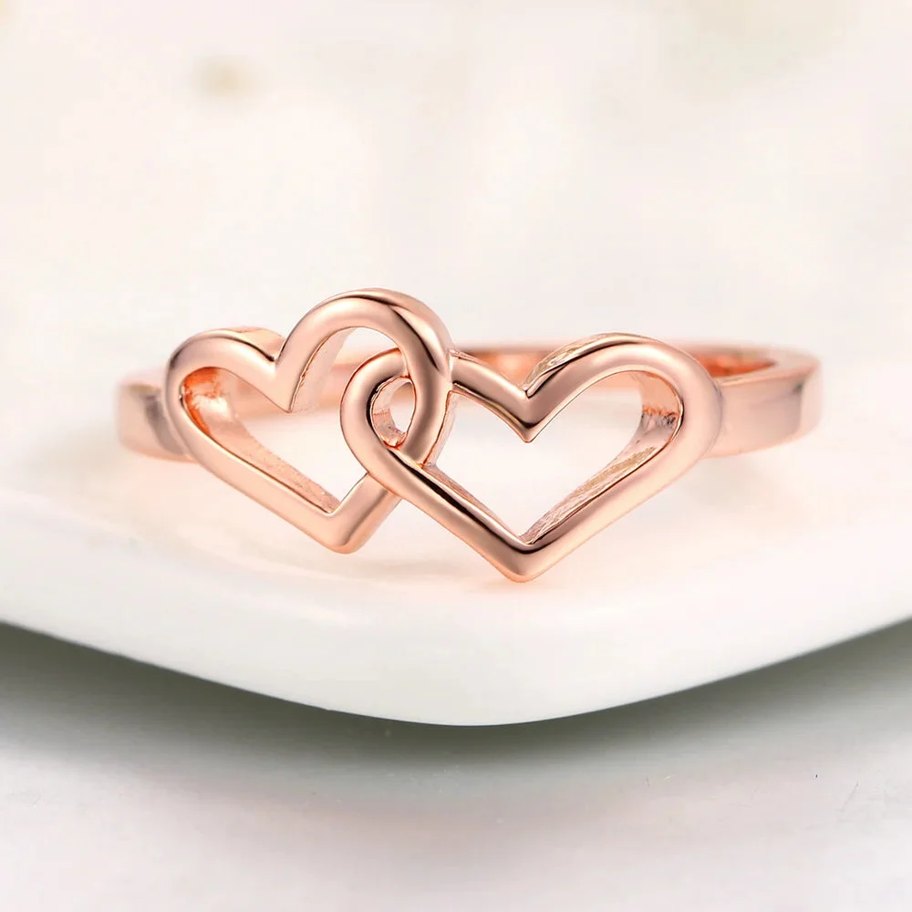 Double Heart Lover Ring — photo 2