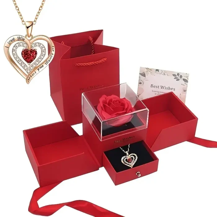 Double-Door Rose Jewelry Box