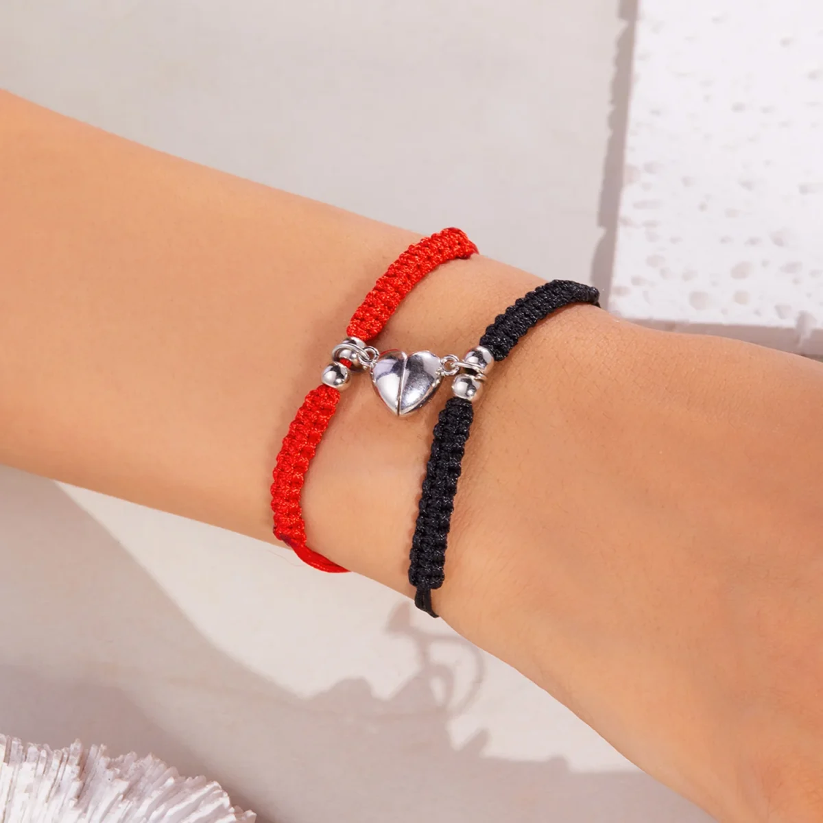 Magnetic Heart Couple Bracelets — photo 7