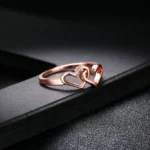 Double Heart Lover Ring — view 8