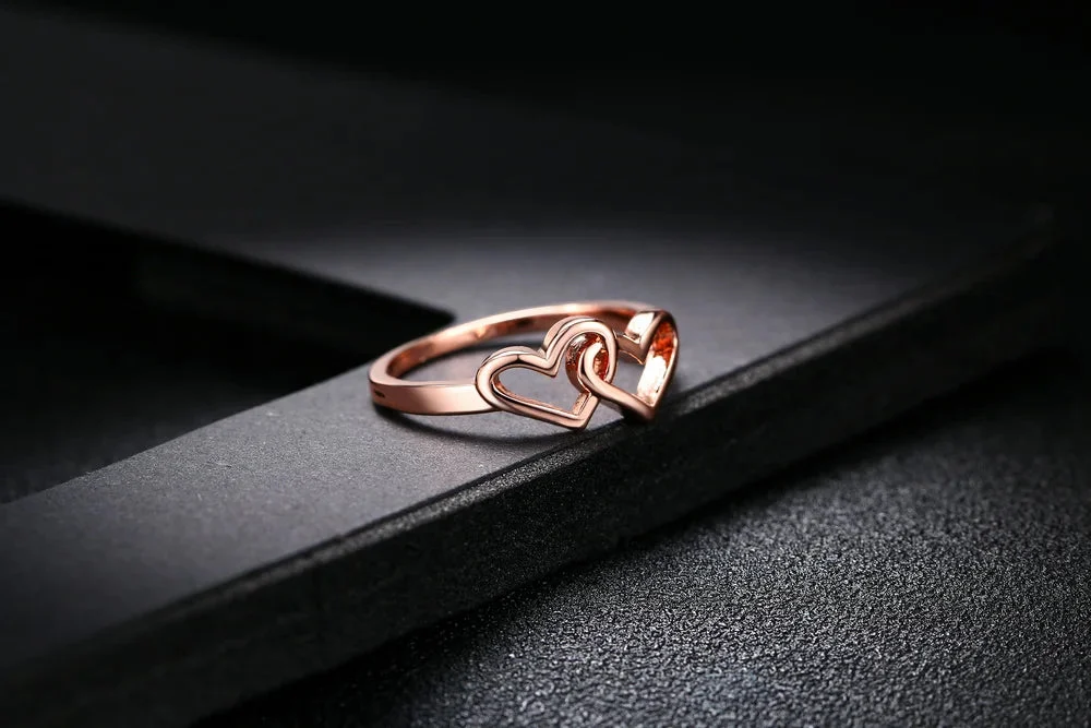 Double Heart Lover Ring — photo 8