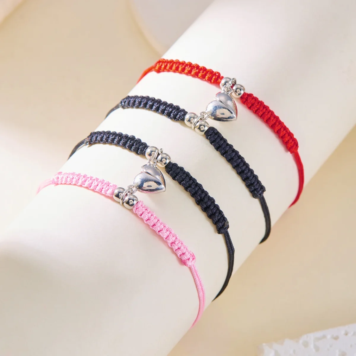 Magnetic Heart Couple Bracelets — photo 4
