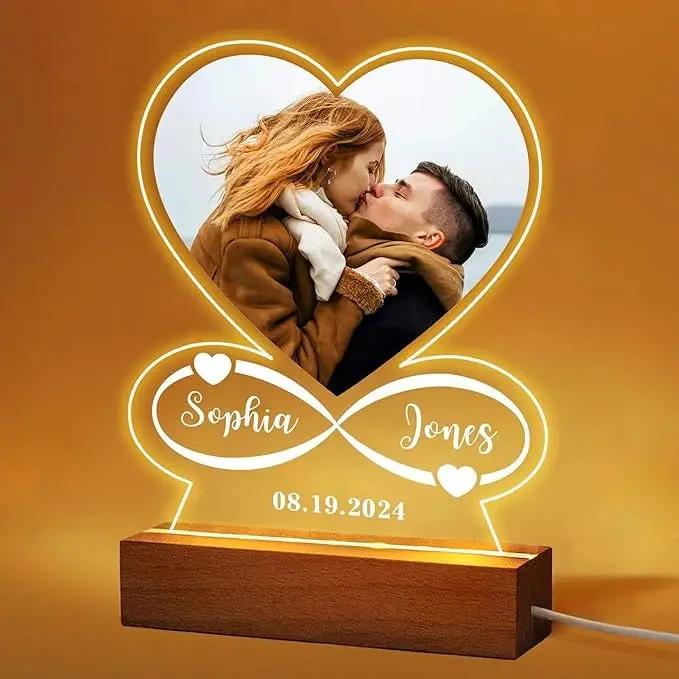 Personalized Heart Frame Light — photo 8